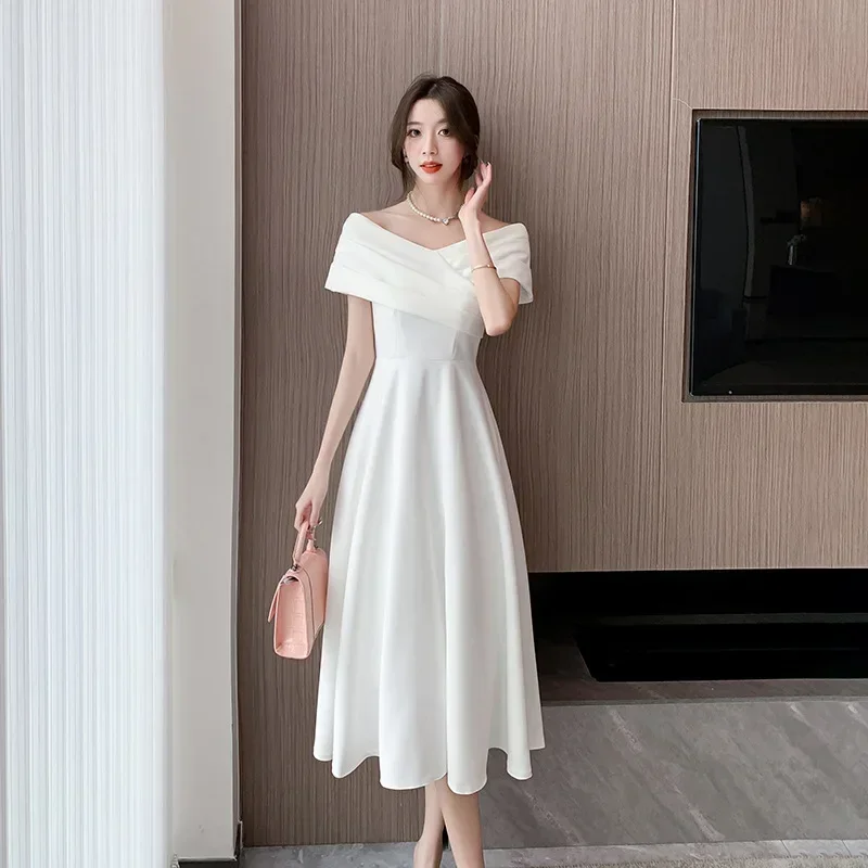 Korean White Dresses Women Classy Spring Summer Short Sleeve V-Neck Sexy Long Dress Bodycon Luxury Party Evening Dress Y2k
Korean White Dresses Women Classy Spring Summer Short Sleeve V-Neck Sexy Long Dress Bodycon Luxury Party Evening Dress Y2k