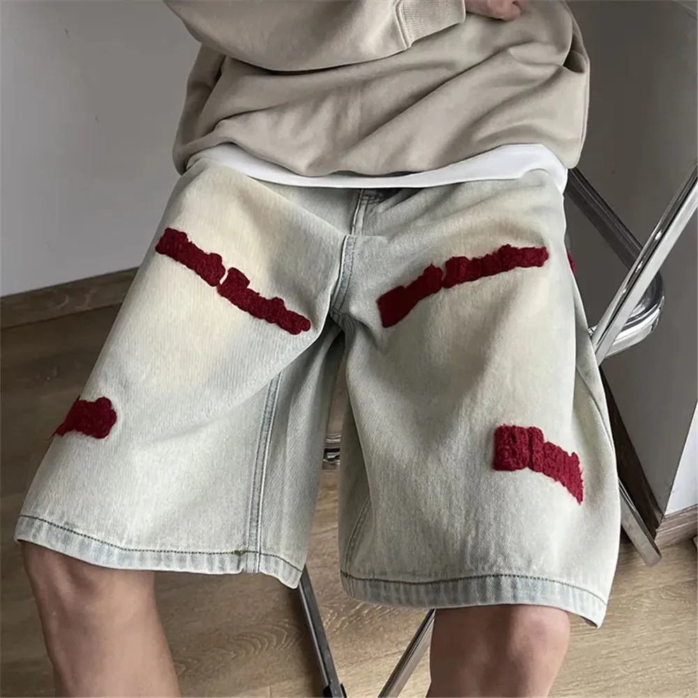 Y2k 3d Letter Embroider High Waist Loose Casual Jeans Street Cargo Vintage Harajuku Denim Shorts Hip Hop Wide Leg Straight Short
Y2k 3d Letter Embroider High Waist Loose Casual Jeans Street Cargo Vintage Harajuku Denim Shorts Hip Hop Wide Leg Straight Short