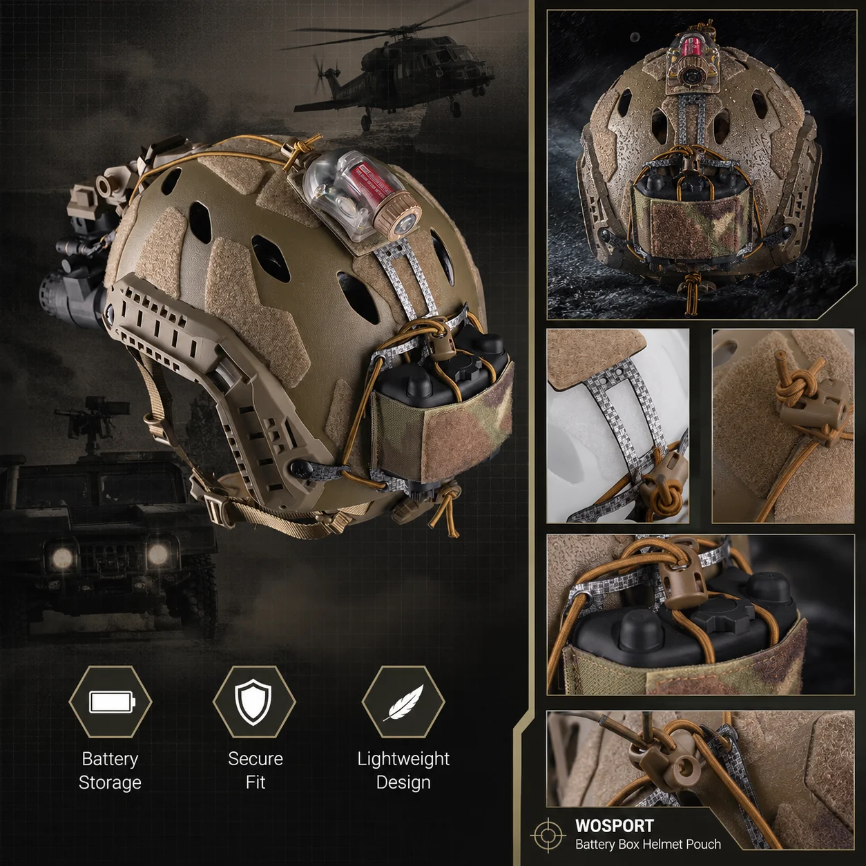 NVG Battery Pouch Helmet Mount Case Portable Storage Box for PVS31 Night Vision Goggles Tactical Battery Holder
NVG Battery Pouch Helmet Mount Case Portable Storage Box for PVS31 Night Vision Goggles Tactical Battery Holder