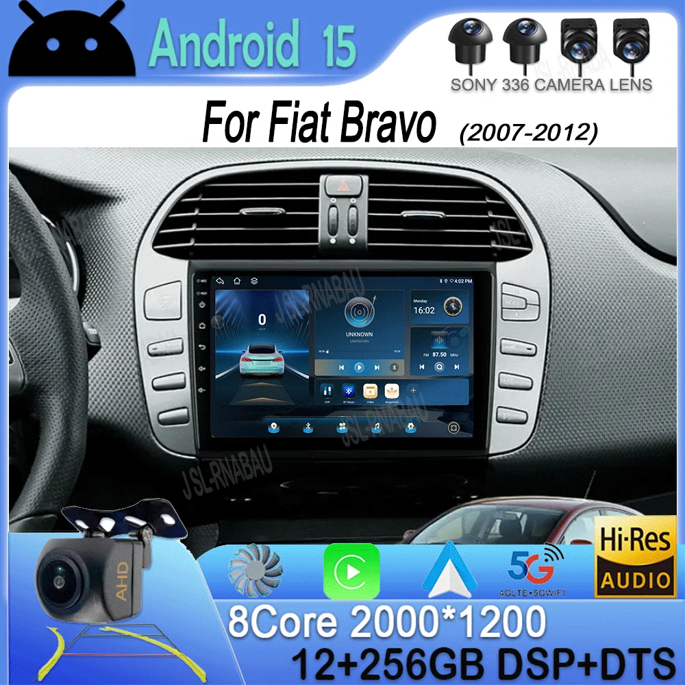 Android 15 Carplay Auto WIFI + 4G Автомобильное радио для Fiat Bravo 2007-2012 Мультимедийный видеоплеер GPS-навигация Аудио 2 Din Стерео DVD
Android 15 Carplay Auto WIFI + 4G Автомобильное радио для Fiat Bravo 2007-2012 Мультимедийный видеоплеер GPS-навигация Аудио 2 Din Стерео DVD