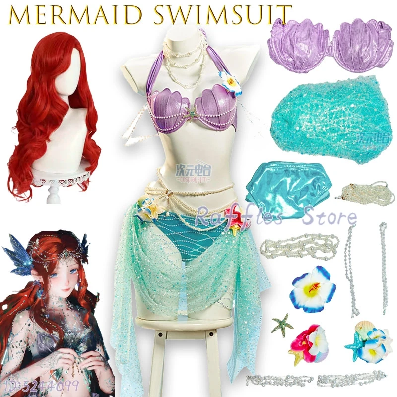 Raffles Store Female Roleplay Waist Swimwear For Summer Party kawaii Mermaid Swimsuit Summer Beach Cosplay Anime Game Hot Spring
Raffles Store Female Roleplay Waist Swimwear For Summer Party kawaii Mermaid Swimsuit Summer Beach Cosplay Anime Game Hot Spring