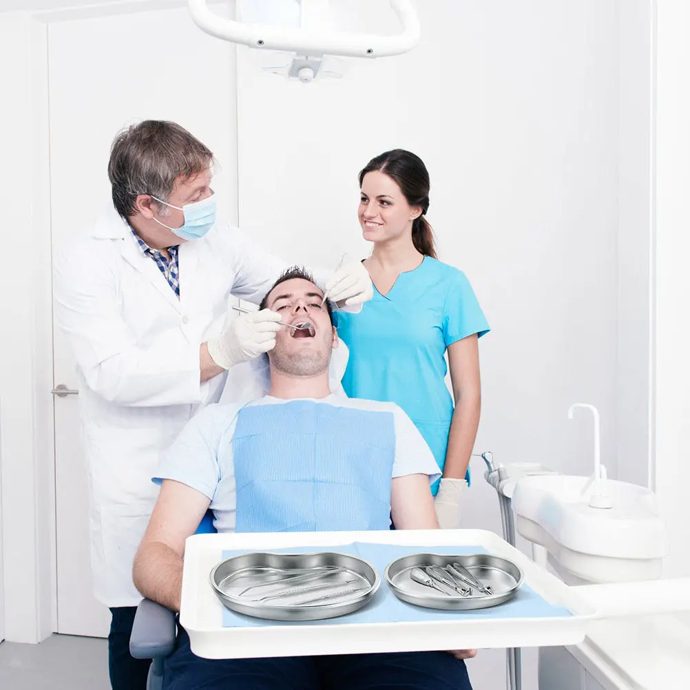 2 шт. подносы в форме почки из нержавеющей стали, износостойкие, для медицинского хранения, подходят для больниц, стоматологических клиник и лабораторий
2 шт. подносы в форме почки из нержавеющей стали, износостойкие, для медицинского хранения, подходят для больниц, стоматологических клиник и лабораторий