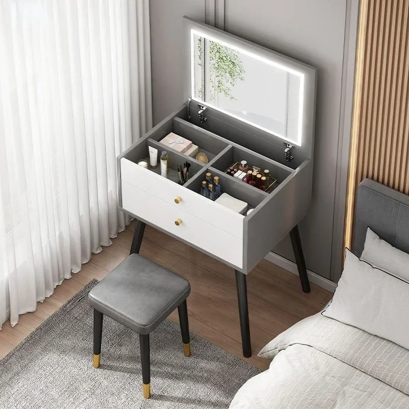 Modern Simple Folding Dresser Mirror Multi-functional Table ,Integrated Bedroom Flip Top Makeup Desk
Modern Simple Folding Dresser Mirror Multi-functional Table ,Integrated Bedroom Flip Top Makeup Desk