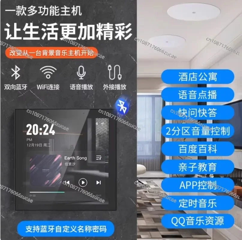 Smart Home Background Music Host Family Hotel Ceiling Audio Set with Ceiling Speaker
Smart Home Background Music Host Family Hotel Ceiling Audio Set with Ceiling Speaker