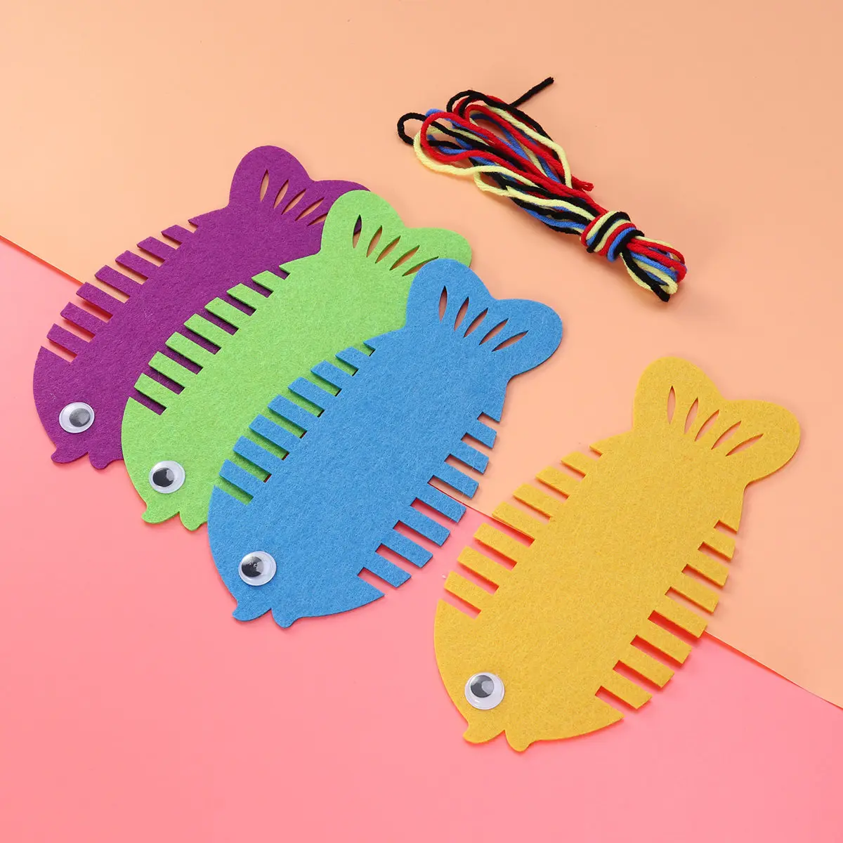 4Pcs Kindergarten Wrapped Threading Line Set Early Learning Montessori Educational Manual Puzzle Math Teaching Aids