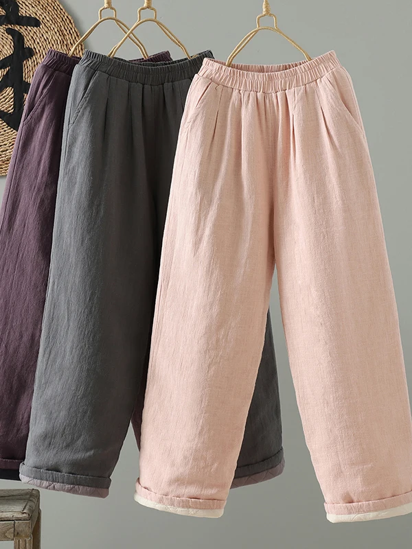 Женские повседневные брюки из утолщенного хлопка с высокой талией, прямые, теплые, больших размеров, универсальные, для ношения на выход
Женские повседневные брюки из утолщенного хлопка с высокой талией, прямые, теплые, больших размеров, универсальные, для ношения на выход