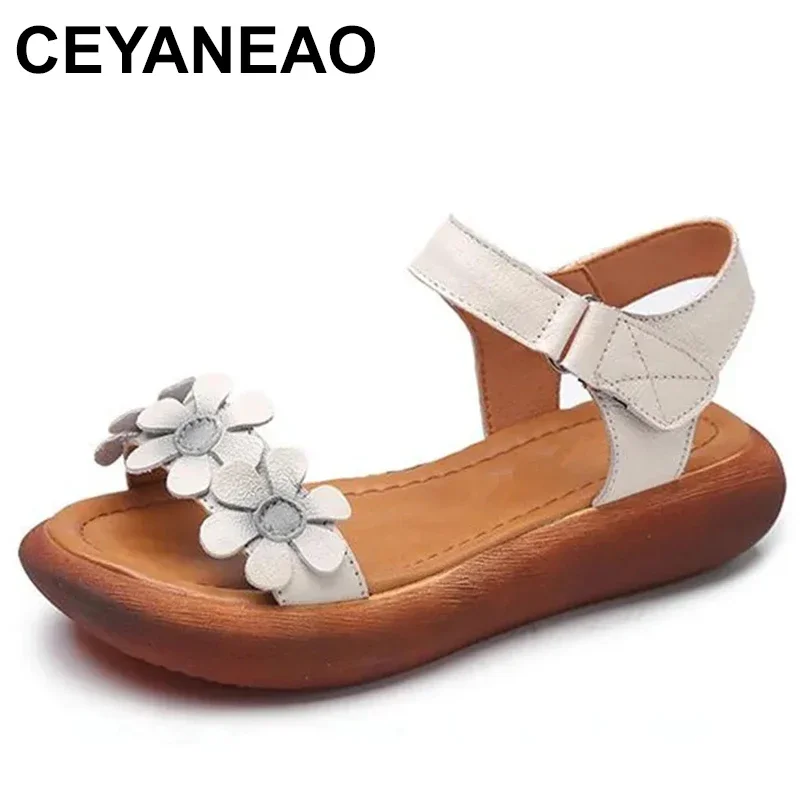 New Classic Flowers Summer Fashion Sandals Genuine Leather Shoes Women Sandals Flat Comfort Casual Shoes Summer Sandals
New Classic Flowers Summer Fashion Sandals Genuine Leather Shoes Women Sandals Flat Comfort Casual Shoes Summer Sandals