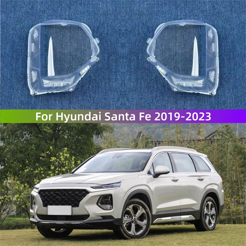For Hyundai Santa Fe 2019 2020 2021 2022 2023 Car Front Headlamp Cover Transparent Lampshade Headlight Cover Shell Mask Lens
For Hyundai Santa Fe 2019 2020 2021 2022 2023 Car Front Headlamp Cover Transparent Lampshade Headlight Cover Shell Mask Lens