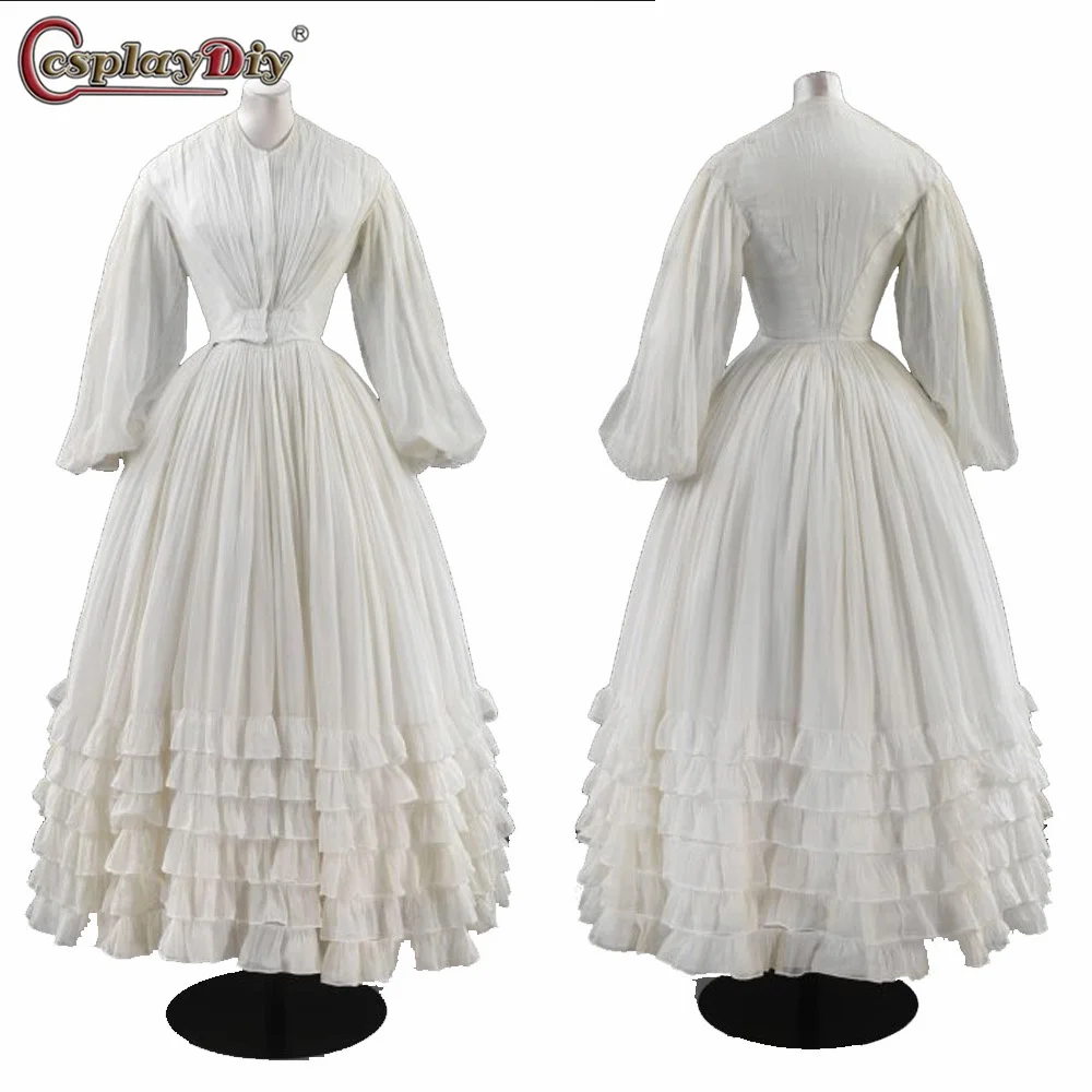 Renaissance Women's Victorian Belle Gown White Dress Medieval Historical Wedding Dress Daily Outfit
Renaissance Women's Victorian Belle Gown White Dress Medieval Historical Wedding Dress Daily Outfit