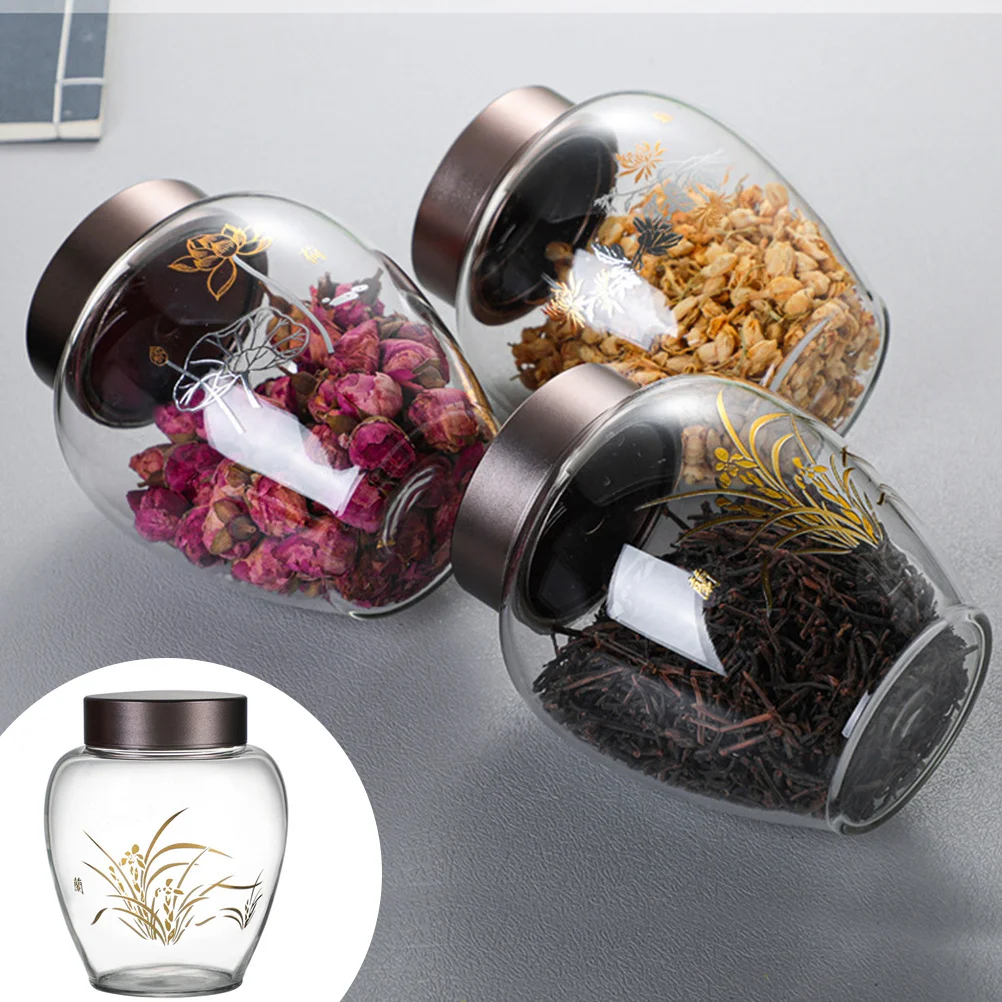 Glass Food Storage Can Alloy Lid Sealed Jar Kitchen Container for Tea Coffee Sugar Flour Rice Grain Storage
Glass Food Storage Can Alloy Lid Sealed Jar Kitchen Container for Tea Coffee Sugar Flour Rice Grain Storage