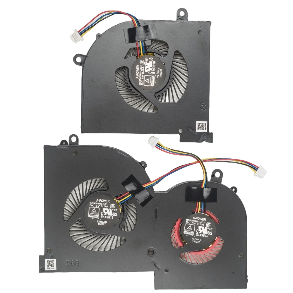 Replacement New Laptop CPU+GPU Cooling Fan for MSI GS65 GS65VR WS65 P65 MS-16Q1 MS-16Q2 MS-16Q3 Series
Replacement New Laptop CPU+GPU Cooling Fan for MSI GS65 GS65VR WS65 P65 MS-16Q1 MS-16Q2 MS-16Q3 Series