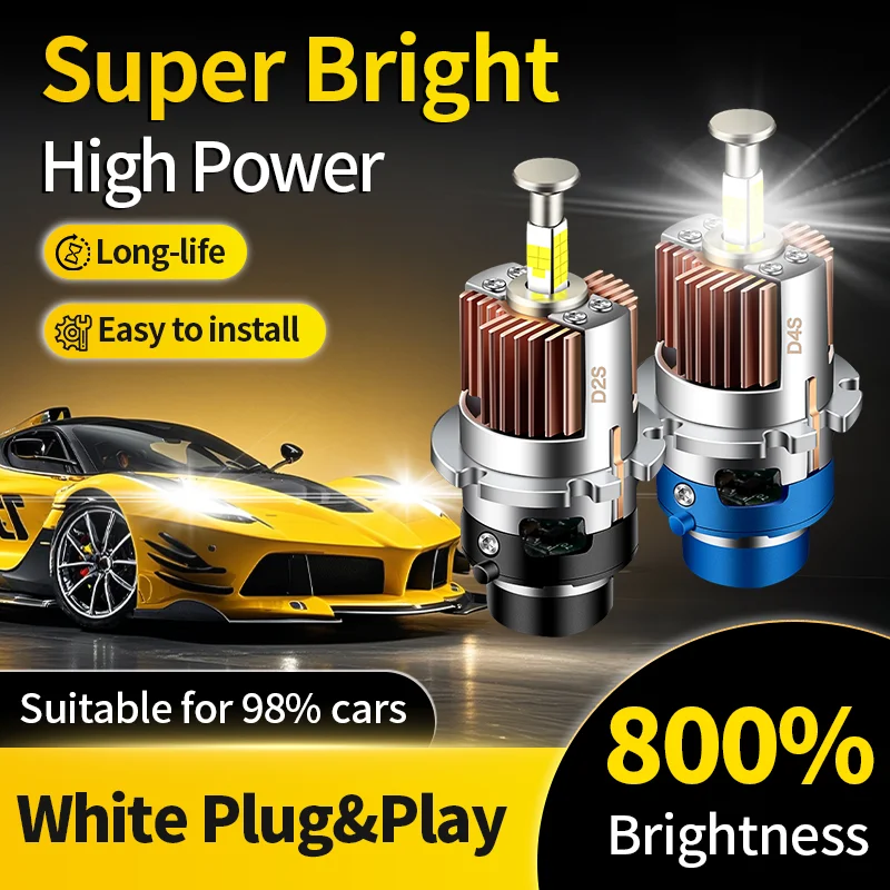 2PCS D Series D1S D3S Led Headlight Bulbs D4S D5S D2S HID D4R D2R D3R D4R 32000LM Super Bright Car Lamp Bulbs Plug&Play DC12V
2PCS D Series D1S D3S Led Headlight Bulbs D4S D5S D2S HID D4R D2R D3R D4R 32000LM Super Bright Car Lamp Bulbs Plug&Play DC12V