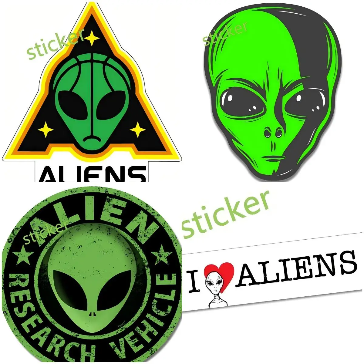 Personality Alien Decal Windows Laptop Waterproof Trunk RV Car Stickers Car Electrical Appliances Camping
Personality Alien Decal Windows Laptop Waterproof Trunk RV Car Stickers Car Electrical Appliances Camping
