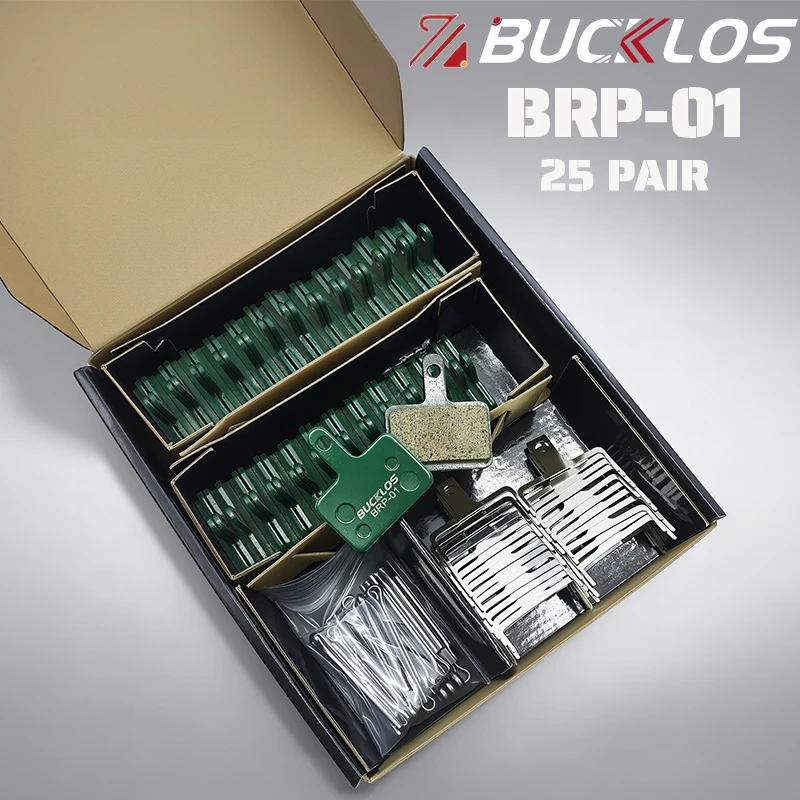Resin Ceramic Disc Brake Pads BUCKLOS 25 Pairs Compatible SHIMANO B01S B05S MTB Road Bike Parts
Resin Ceramic Disc Brake Pads BUCKLOS 25 Pairs Compatible SHIMANO B01S B05S MTB Road Bike Parts