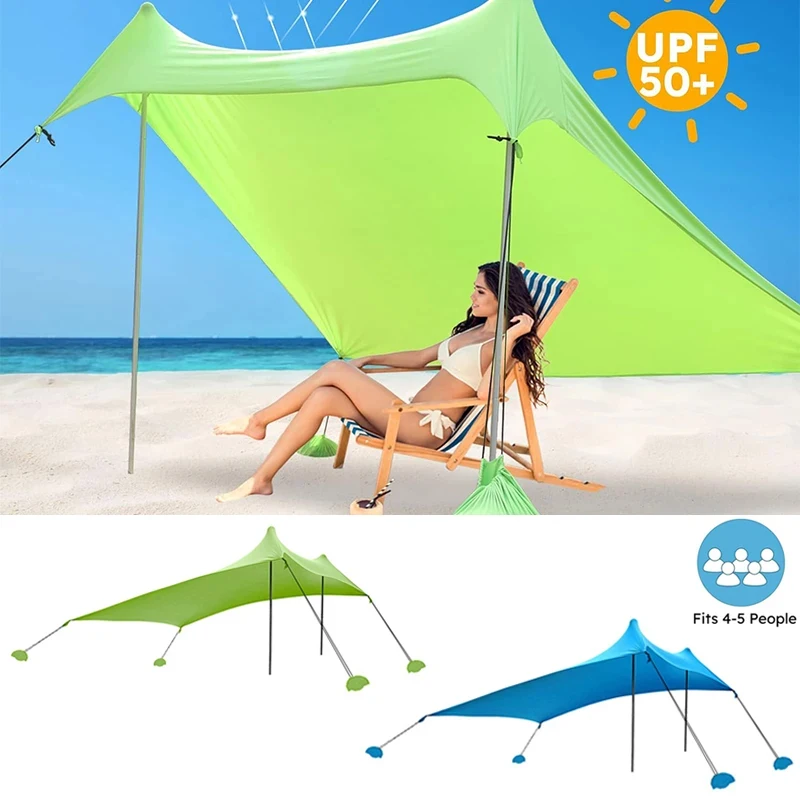 Outdoor Beach Tent Sun Shelter Windproof Camping Tents One-piece Beach Canopy Tents UPF50+ Portable Family Tent For Beach
Outdoor Beach Tent Sun Shelter Windproof Camping Tents One-piece Beach Canopy Tents UPF50+ Portable Family Tent For Beach