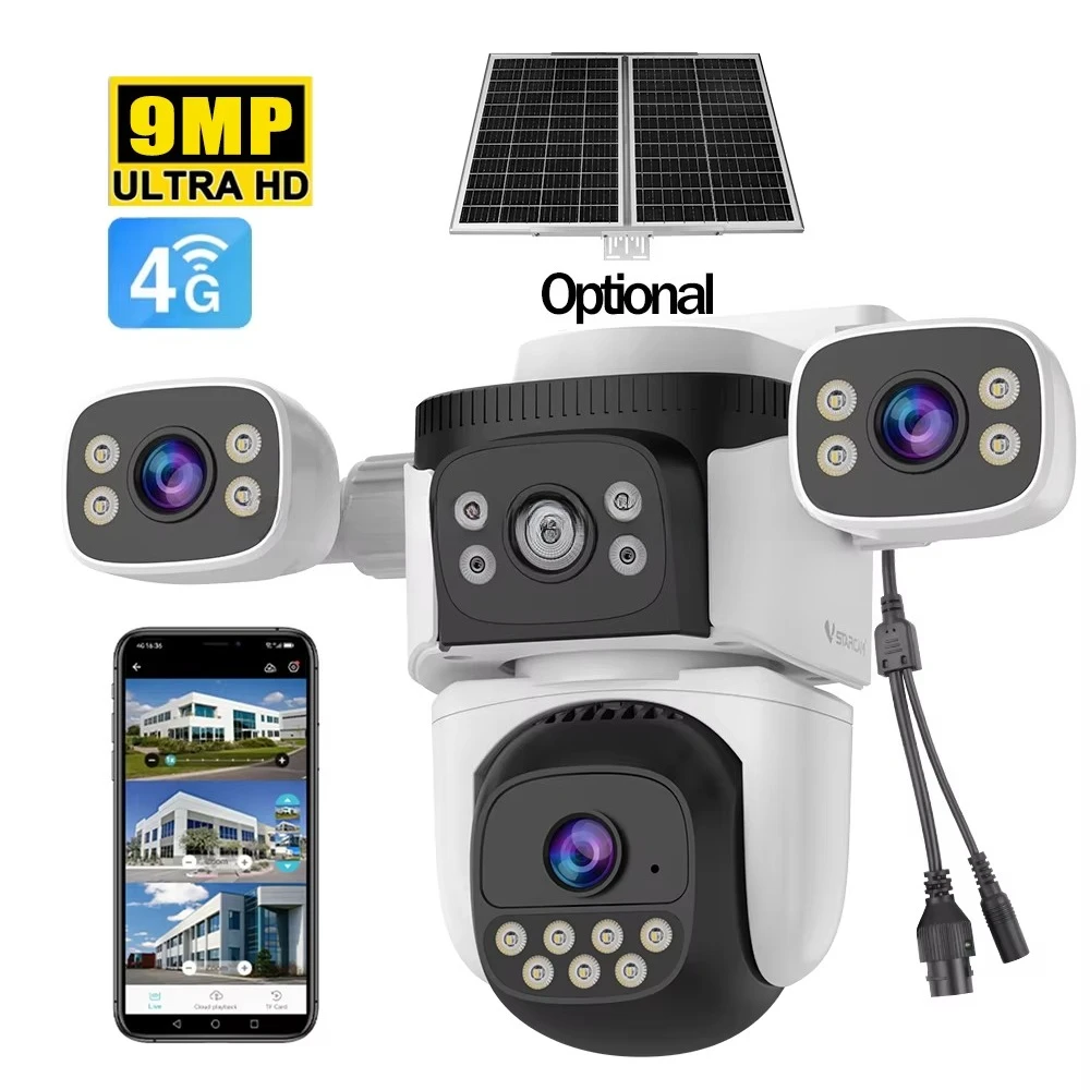CG621SR 3 Lens 4g LTE IP Ptz Safety Camera No Need Cable 4G Network Cctv Camera Home Security Surveillance Camera
CG621SR 3 Lens 4g LTE IP Ptz Safety Camera No Need Cable 4G Network Cctv Camera Home Security Surveillance Camera