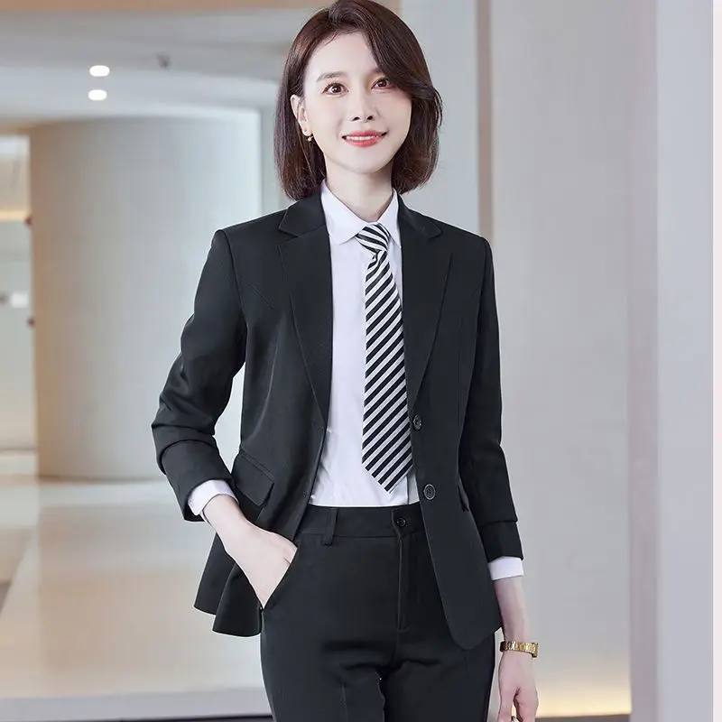 Spring Autumn Thiened Formal Workwear Women's Suit Jaet Profional Busin Sle ort Coat Button Detail Long Sve
Spring Autumn Thiened Formal Workwear Women's Suit Jaet Profional Busin Sle ort Coat Button Detail Long Sve