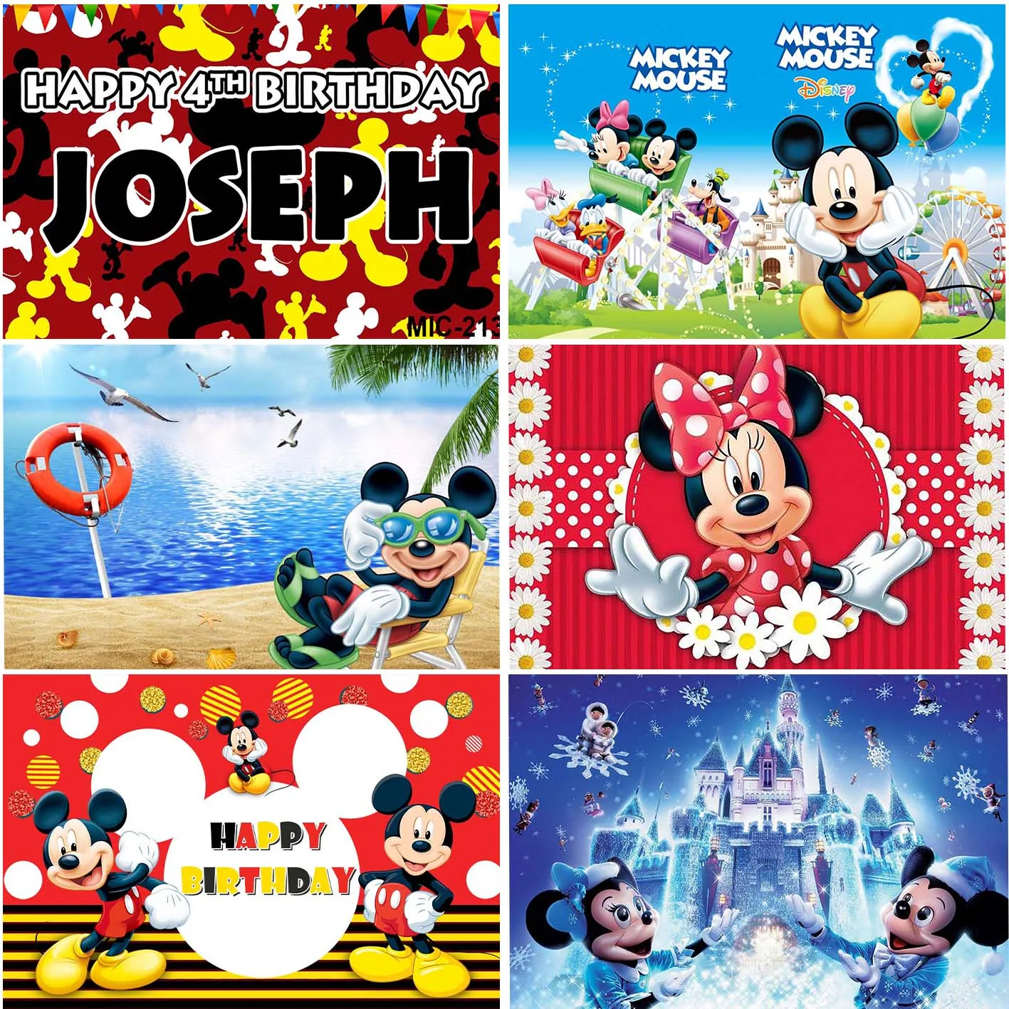 Disney Cartoon Mickey Mouse Photography Backdrops Birthday Party Boys Children Baby Shower Decoration Custom Backgrounds Props
Disney Cartoon Mickey Mouse Photography Backdrops Birthday Party Boys Children Baby Shower Decoration Custom Backgrounds Props