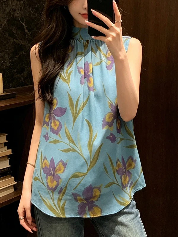 Large Size Women's Fashion Floral Print Sleeveless Shirt Tank Top Two-Piece Set Summer New Arrival Korean Style Loose Fit
Large Size Women's Fashion Floral Print Sleeveless Shirt Tank Top Two-Piece Set Summer New Arrival Korean Style Loose Fit
