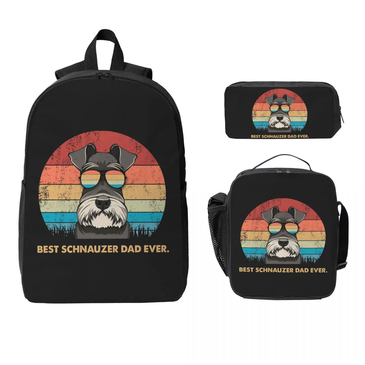 Best Schnauzer Dad Ever Backpack Student BookBag School Bag Computer Shoulder Bags 3ps Insulated Lunch Bag Pencil Case
Best Schnauzer Dad Ever Backpack Student BookBag School Bag Computer Shoulder Bags 3ps Insulated Lunch Bag Pencil Case