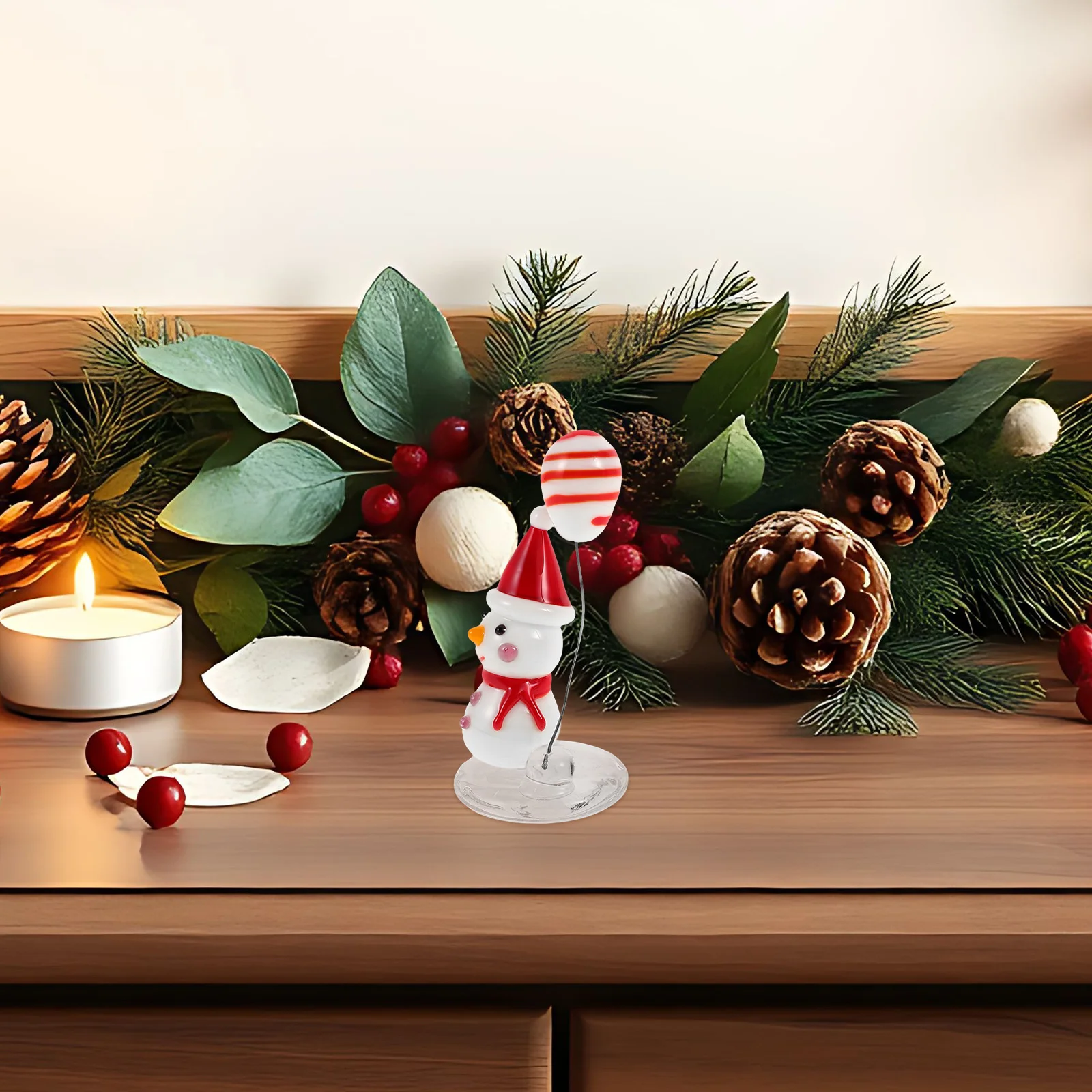 Glass Mini Snowman Christmas Decorations Creative Design Handpainted Figurines for Desk Bookshelf Festive Atmosphere
Glass Mini Snowman Christmas Decorations Creative Design Handpainted Figurines for Desk Bookshelf Festive Atmosphere