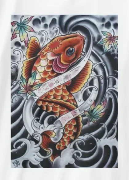 Tattoo flexible koi fish summer print advanced T-shirt, cotton short-sleeved O-neck men's T-shirt new S-3XL.
Tattoo flexible koi fish summer print advanced T-shirt, cotton short-sleeved O-neck men's T-shirt new S-3XL.