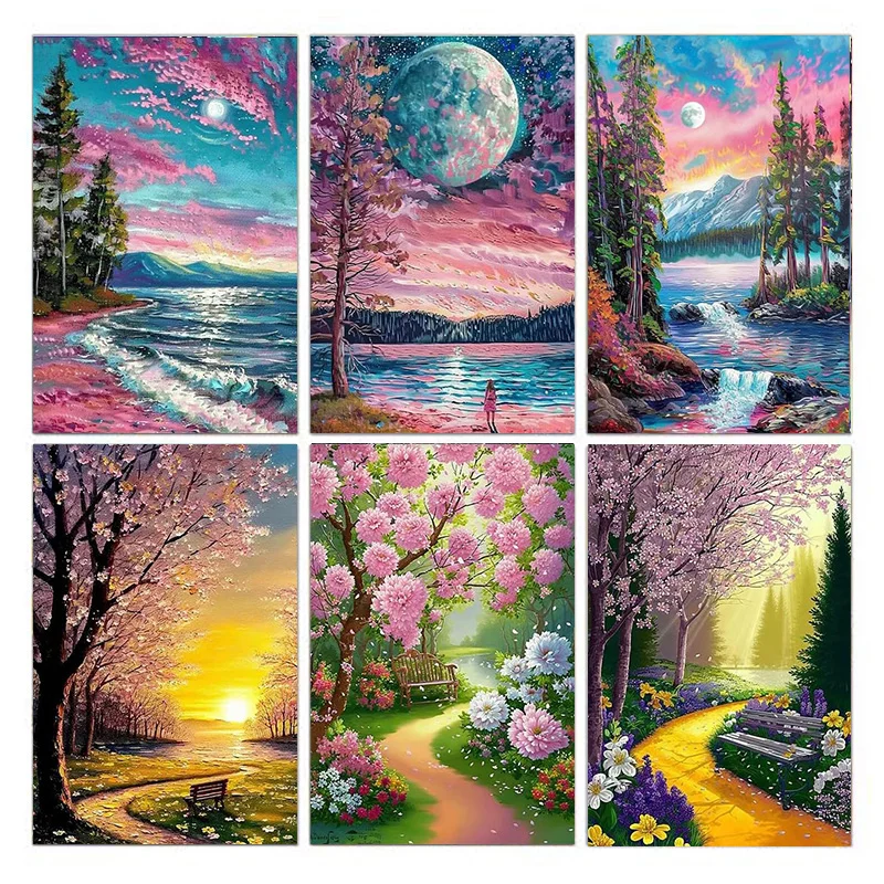 AB Diamond DIY 5D Spring Diamond Painting Kit представляет собой пейзажный дизайн и подходит для взрослых и начинающих.
AB Diamond DIY 5D Spring Diamond Painting Kit представляет собой пейзажный дизайн и подходит для взрослых и начинающих.