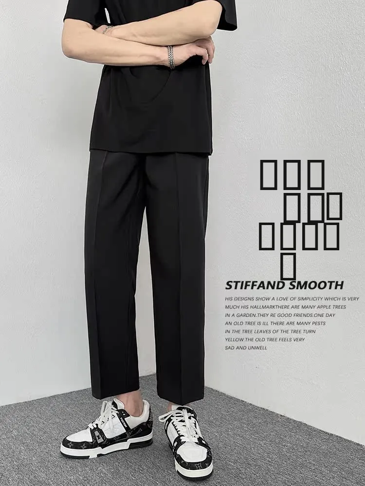 Мужские повседневные брюки прямого кроя, свободные, длиной 7/8, для весны и осени, с эффектом драпировки, премиум-качество, молодежный стиль
Мужские повседневные брюки прямого кроя, свободные, длиной 7/8, для весны и осени, с эффектом драпировки, премиум-качество, молодежный стиль