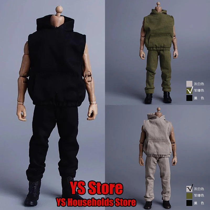 ATSTORY 1/12 Man Soldier Fashion Sleeveless Hooded Coat Top Straight Loose Pants Clothes Accessory Fit 6" Action Figure Body
ATSTORY 1/12 Man Soldier Fashion Sleeveless Hooded Coat Top Straight Loose Pants Clothes Accessory Fit 6" Action Figure Body