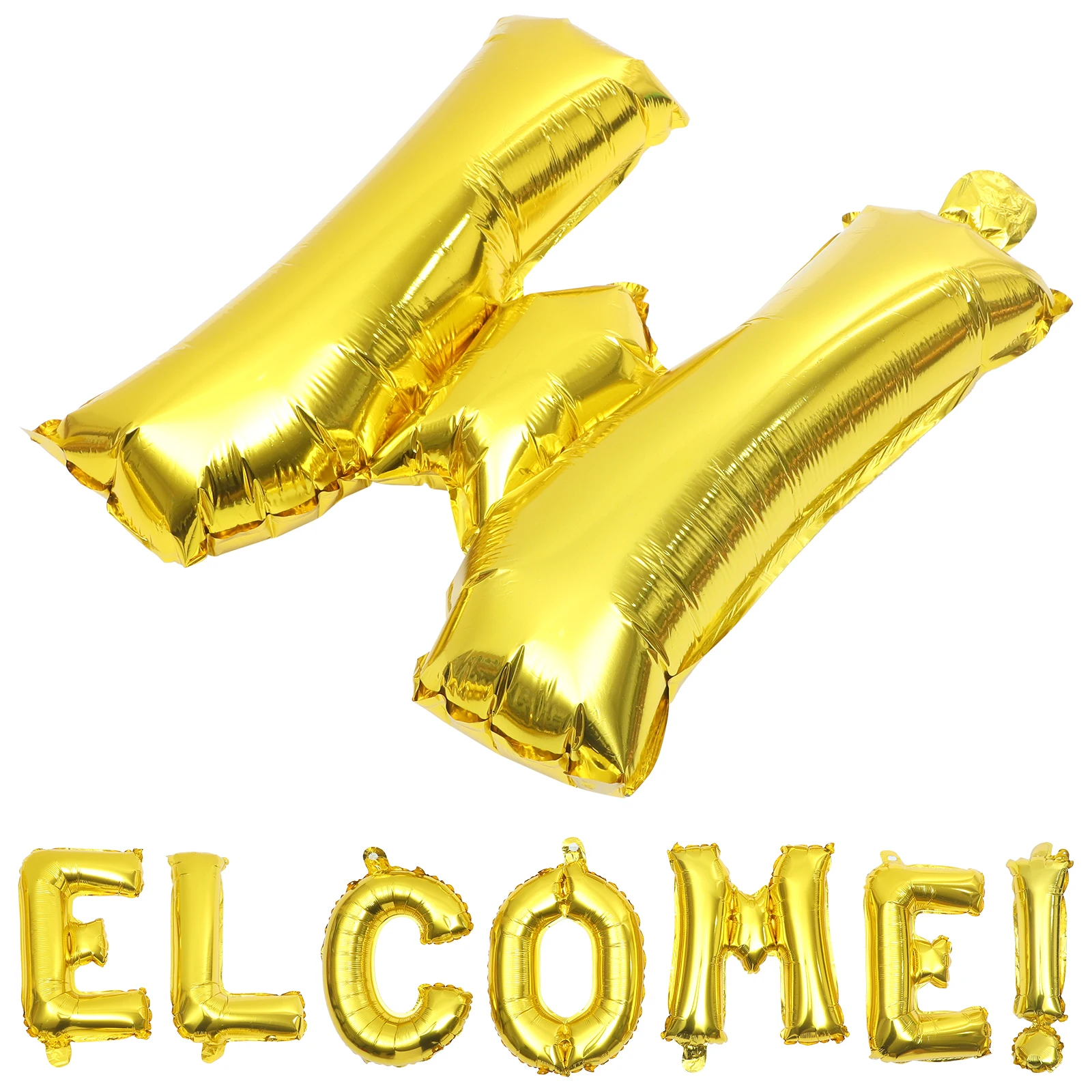 Welcome Balloons Decorative Foil Party School Banner Golden Letter Office Classroom Kindergarten Birthday Wedding Celebrations
Welcome Balloons Decorative Foil Party School Banner Golden Letter Office Classroom Kindergarten Birthday Wedding Celebrations