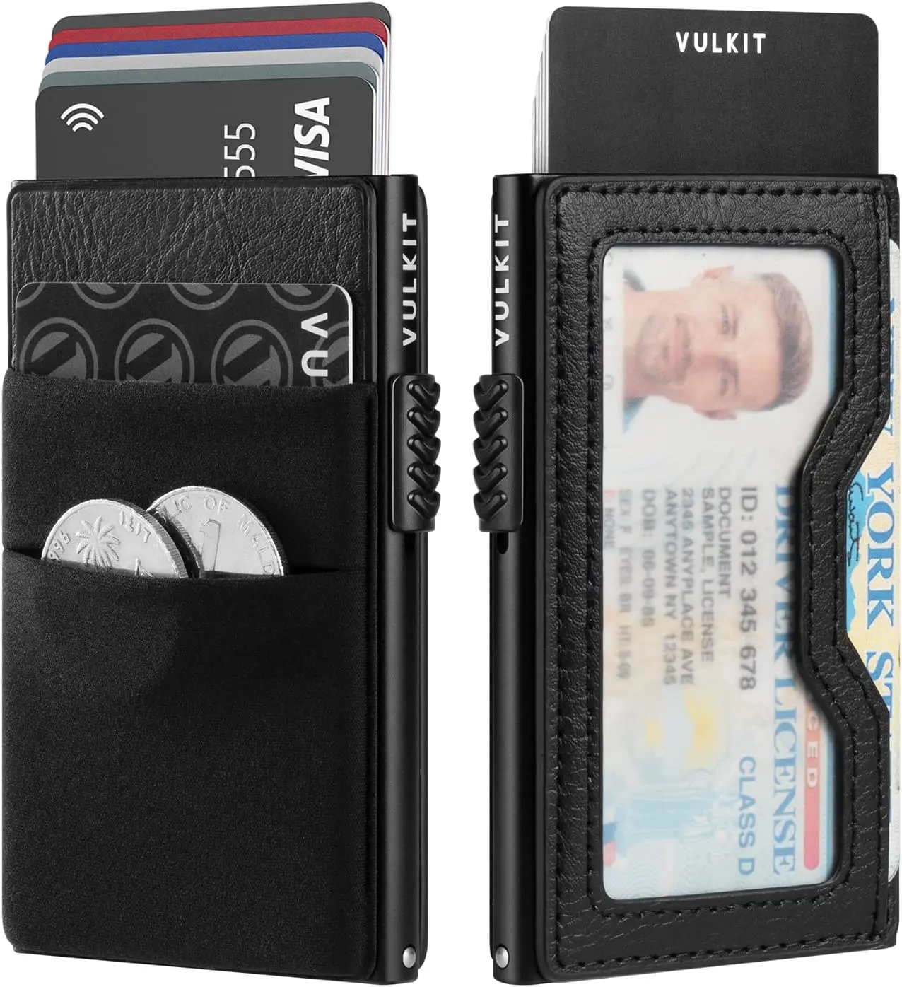 Тонкий кошелек с защитой от RFID, окошком для ID-карты, карманом EDC и держателем для AirTag для наличных, монет и карт
Тонкий кошелек с защитой от RFID, окошком для ID-карты, карманом EDC и держателем для AirTag для наличных, монет и карт