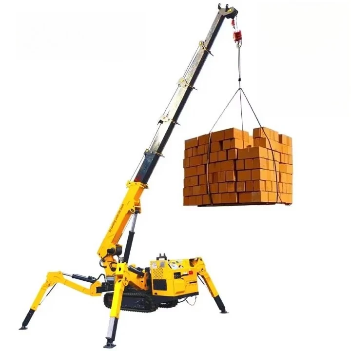 Mini Spider Crane Telescopic Boom 2/3/5/8/12Ton Compact Crawler Crane for Roof Work
Mini Spider Crane Telescopic Boom 2/3/5/8/12Ton Compact Crawler Crane for Roof Work