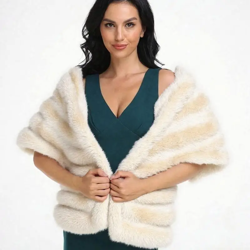 31BF Warm Cozy Faux Furs Scarf Winter Shawl Lightweight Portable Wrap Suitable For Weddings Parties and Outdoor Activity
31BF Warm Cozy Faux Furs Scarf Winter Shawl Lightweight Portable Wrap Suitable For Weddings Parties and Outdoor Activity