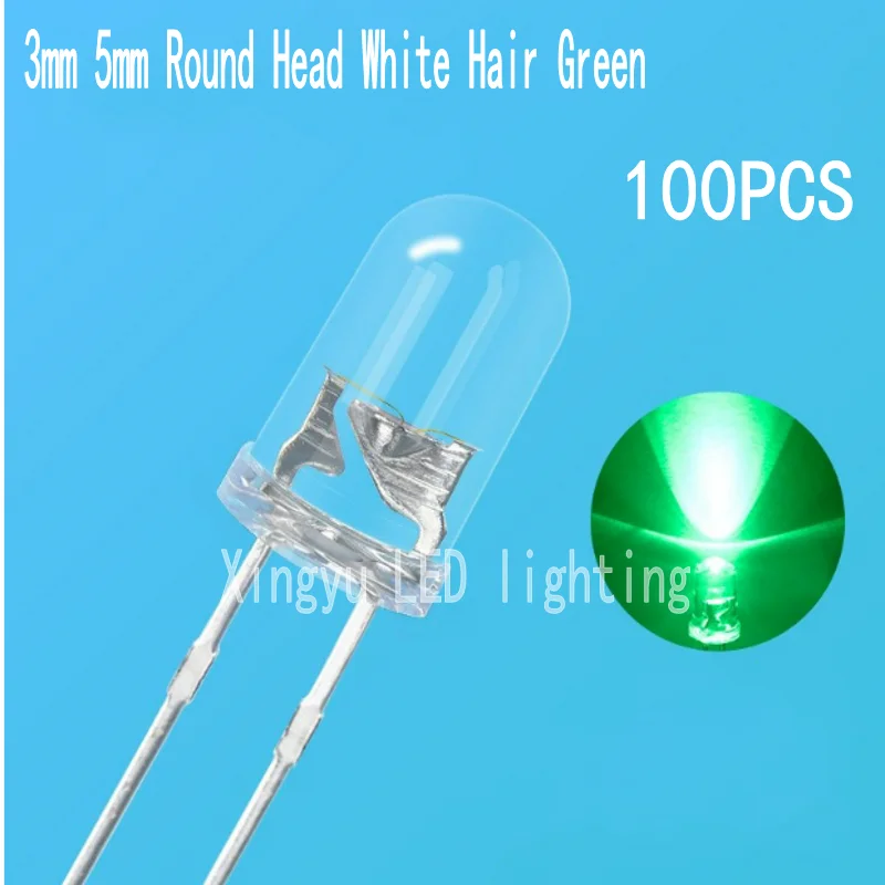 LED bead F5 white hair, emerald green light, 5mm green light, bright green light, green round head, edge, and straight insertion
LED bead F5 white hair, emerald green light, 5mm green light, bright green light, green round head, edge, and straight insertion