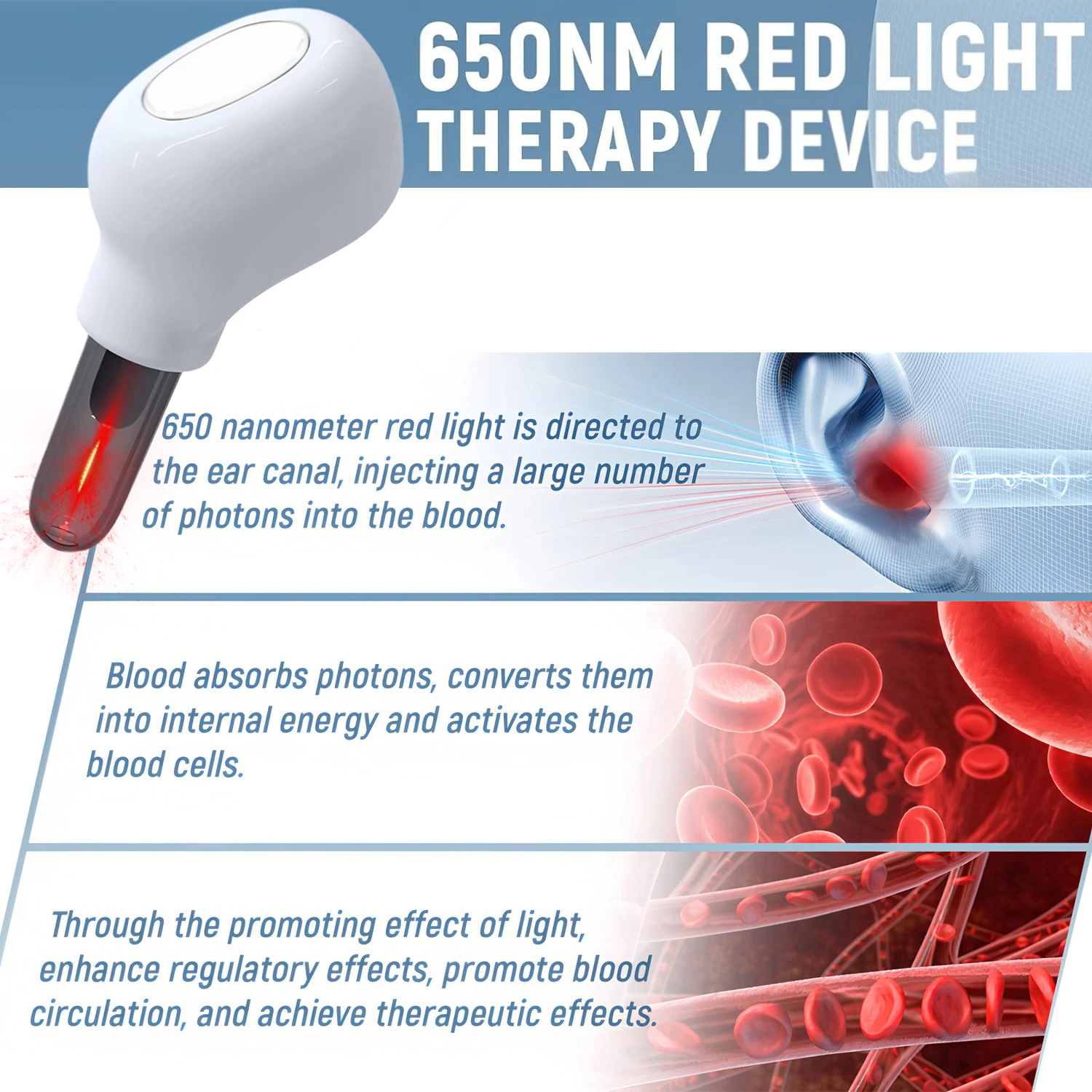 Earplug Otitis Media Ear Laser 650NM Red Light Therapy Irradiation Nasal/Ear Canal Laser Tinnitus Ear Care Physiotherapy Meter
Earplug Otitis Media Ear Laser 650NM Red Light Therapy Irradiation Nasal/Ear Canal Laser Tinnitus Ear Care Physiotherapy Meter