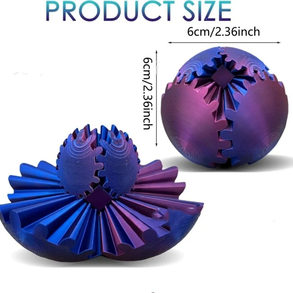 3D Printed Gear Ball Spin Ball Decompression Gear Ball Fingertip Relieve Anxiety Rotating Toy Home Decoration Ball Gift
3D Printed Gear Ball Spin Ball Decompression Gear Ball Fingertip Relieve Anxiety Rotating Toy Home Decoration Ball Gift