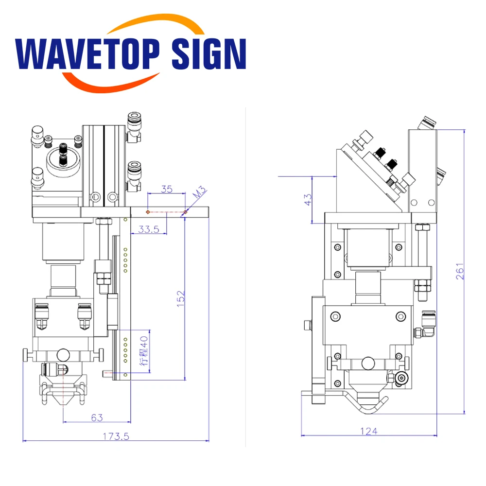 Лазерная головка WaveTopSign с адаптивной настройкой, зеркало 30 мм, фокусная линза 25 мм, высота подъема 40 мм для резки акрила, ДСП и деревянных плит
Лазерная головка WaveTopSign с адаптивной настройкой, зеркало 30 мм, фокусная линза 25 мм, высота подъема 40 мм для резки акрила, ДСП и деревянных плит