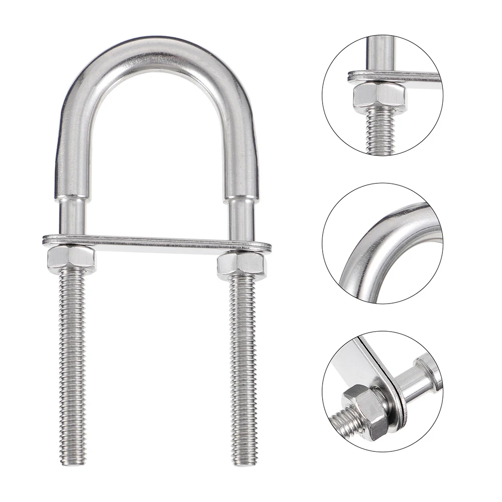 Stainless Steel U-Bolt U-Shaped Bolt Corrosion Resistant Wear-Resistant Automotive Pipe Hardware Replacement Screws Rigging
Stainless Steel U-Bolt U-Shaped Bolt Corrosion Resistant Wear-Resistant Automotive Pipe Hardware Replacement Screws Rigging