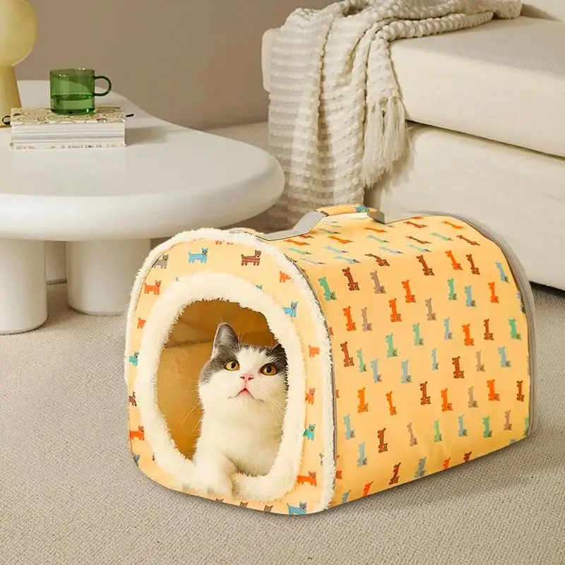 Кровать для кошек Cave Pet Bed House Ультрамягкая большая вместимость Нескользящая мягкая полузакрытая уютная палатка для домашних животных Кровать со съемной подушкой
Кровать для кошек Cave Pet Bed House Ультрамягкая большая вместимость Нескользящая мягкая полузакрытая уютная палатка для домашних животных Кровать со съемной подушкой