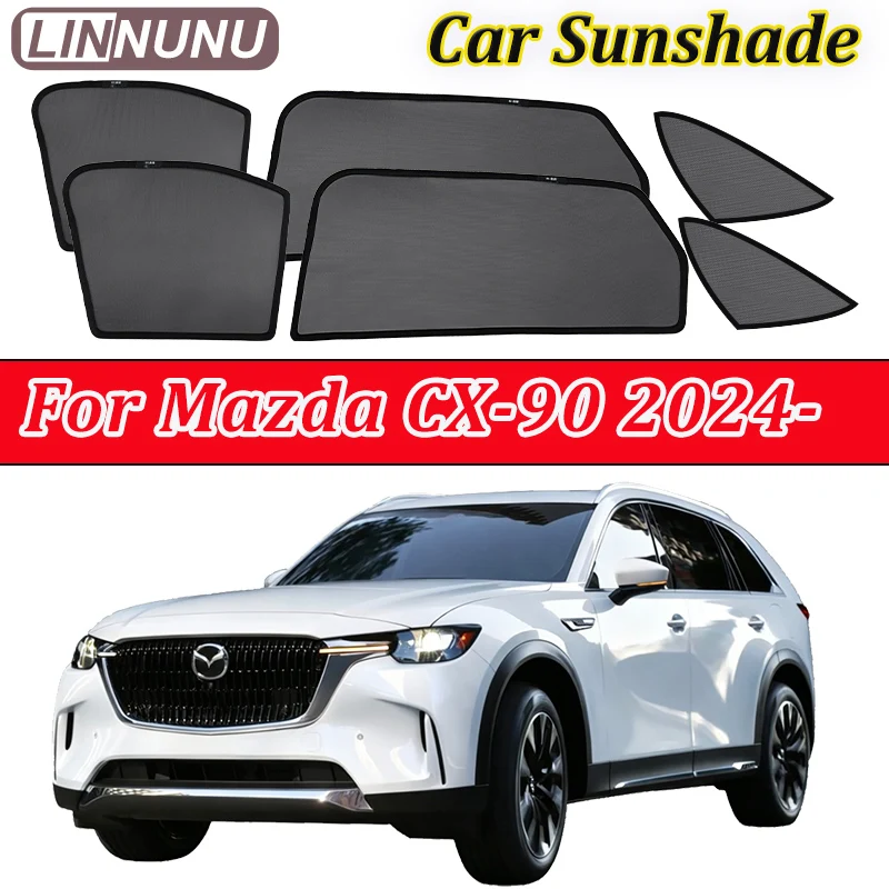 LINNUNU For Mazda CX-90 2024-2026 Car sunshade Curtain Window Mesh Magnetic Sun Shade UV Protection Privacy Blocking accessories
LINNUNU For Mazda CX-90 2024-2026 Car sunshade Curtain Window Mesh Magnetic Sun Shade UV Protection Privacy Blocking accessories