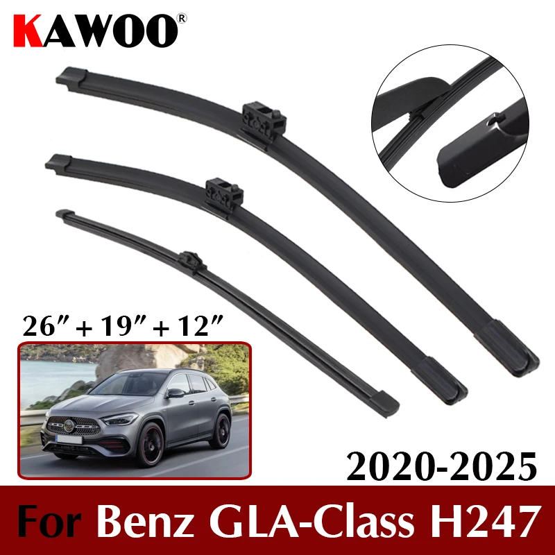 Car Wiper Blade 26"+19"+12" For Mercedes-Benz GLA-Class H247 2020-2025 Windscreen Front Rear Wipers Blade Set Auto Accessories
Car Wiper Blade 26"+19"+12" For Mercedes-Benz GLA-Class H247 2020-2025 Windscreen Front Rear Wipers Blade Set Auto Accessories