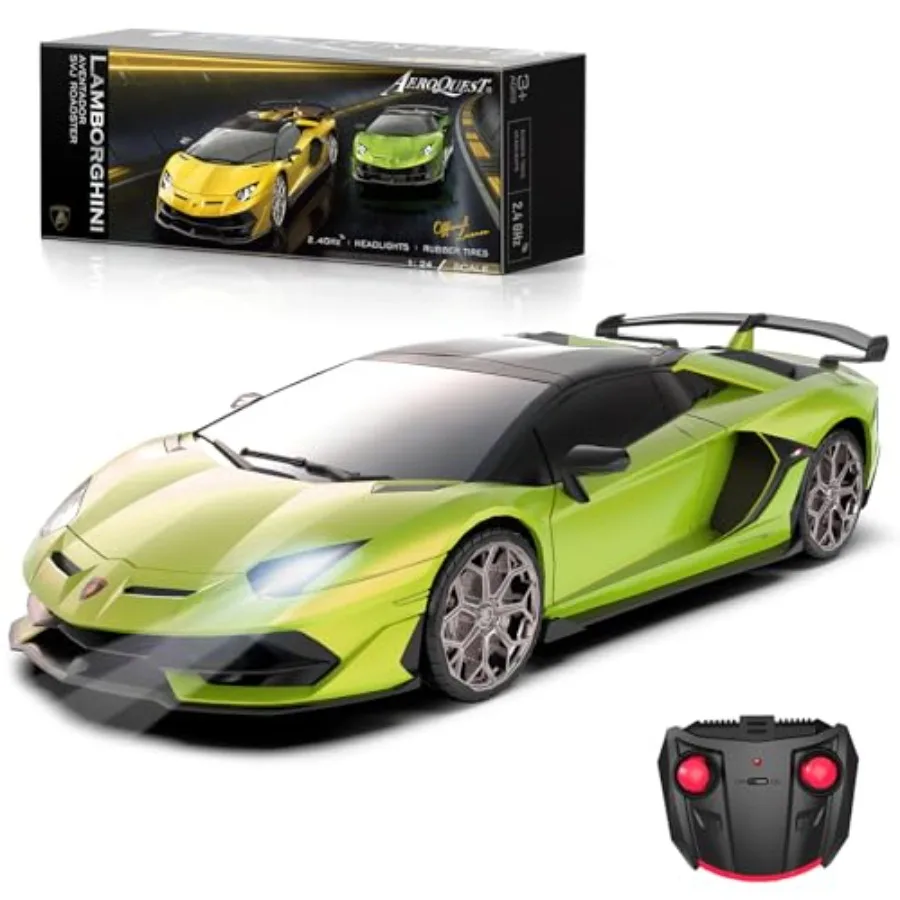 Lamborghini Remote Control Car, 1:24 Scale Electric Sport Racing Hobby Toy Car Lamborghini Model Vehicle for Boys Girls Birthda
Lamborghini Remote Control Car, 1:24 Scale Electric Sport Racing Hobby Toy Car Lamborghini Model Vehicle for Boys Girls Birthda