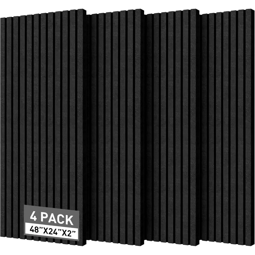 Acoustic Foam Panels, 48 X 24 X 2 Inches, 4 Pack Soundproof Foam Wall Panels High Density Noise Canceling, Soundproofing Panels
Acoustic Foam Panels, 48 X 24 X 2 Inches, 4 Pack Soundproof Foam Wall Panels High Density Noise Canceling, Soundproofing Panels