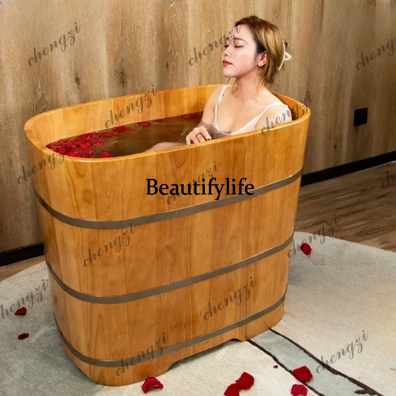 Bath bucket wooden bucket bath bucket bath solid wood adult wood heating household can be customized
Bath bucket wooden bucket bath bucket bath solid wood adult wood heating household can be customized
