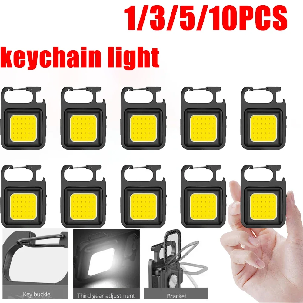 Portable Mini Super Bright COB Keychain Light 4 Lighting Modes Forwork Light Flashlight Charging Lamp Camping Lights with Magnet
Portable Mini Super Bright COB Keychain Light 4 Lighting Modes Forwork Light Flashlight Charging Lamp Camping Lights with Magnet