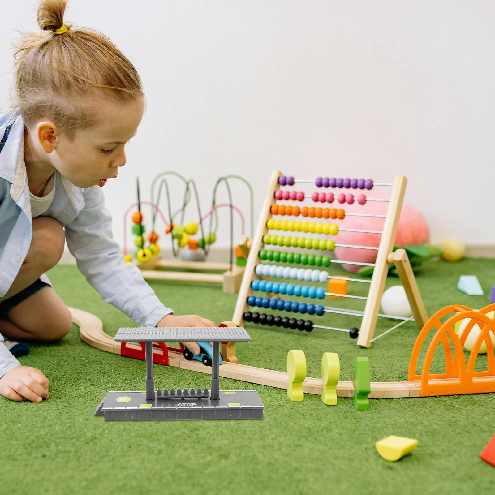 4Pcs Railway Station Platform DIY Set Plastic Decorative Station for Kids Pretend Train Scene Simulation Railway Building
4Pcs Railway Station Platform DIY Set Plastic Decorative Station for Kids Pretend Train Scene Simulation Railway Building
