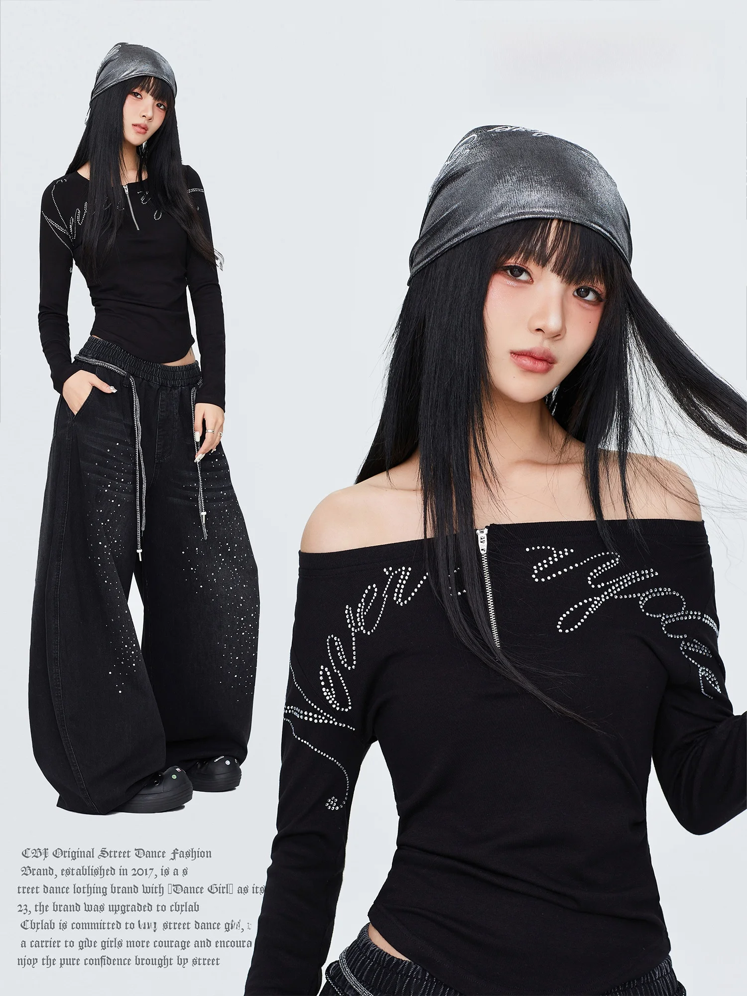 CBXLAB Street Dance Sexy Slim Fit Long Sve Jazz Hot Girl Autumn Winter Top Women's Faion Trend Brand Versatile Drill Detail
CBXLAB Street Dance Sexy Slim Fit Long Sve Jazz Hot Girl Autumn Winter Top Women's Faion Trend Brand Versatile Drill Detail