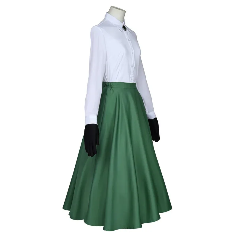CyAnime Violet Evergarden Cosplay Costume White Shirt Green Skirt Uniform Woman Casual Halloween Outfits
CyAnime Violet Evergarden Cosplay Costume White Shirt Green Skirt Uniform Woman Casual Halloween Outfits