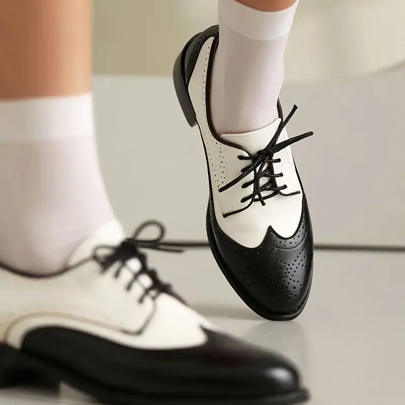 ORCHA LISA Fashion Brand Women Flats Round Toe Lace Up Mixed Color Brown Black Leisure Daily Spring Vintage Plus Size 46 47 48
ORCHA LISA Fashion Brand Women Flats Round Toe Lace Up Mixed Color Brown Black Leisure Daily Spring Vintage Plus Size 46 47 48