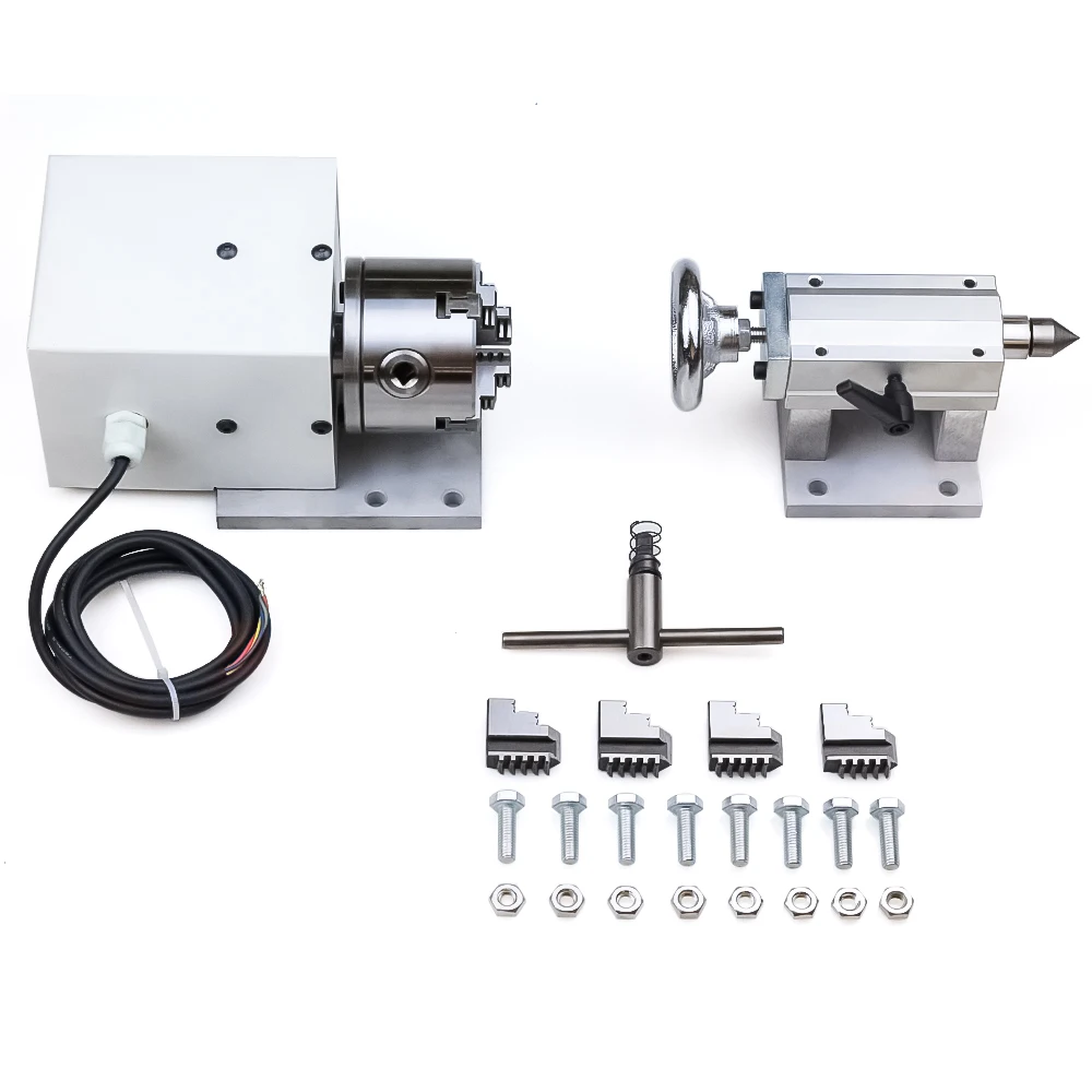 4th Axis Dividing Head 6:1 Rotation Axis CNC Rotary Axis Chuck 80mm Activity Tailstock for CNC Router Engraver Milling Machine
4th Axis Dividing Head 6:1 Rotation Axis CNC Rotary Axis Chuck 80mm Activity Tailstock for CNC Router Engraver Milling Machine